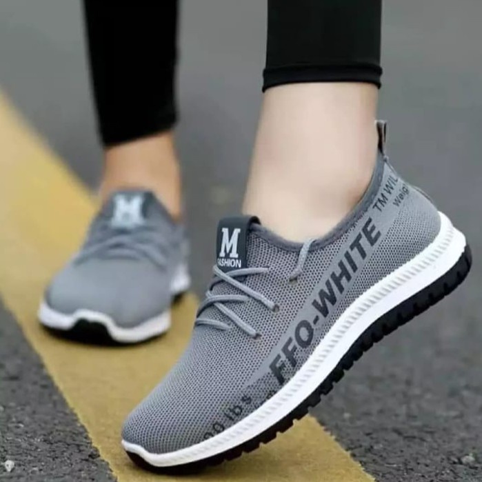 terbaru sepatu wanita slip on ffo white