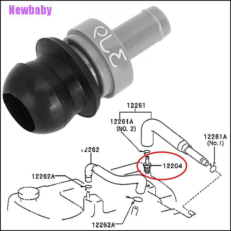 (Newbaby) 2pcs / Set Grommet Seal Katup Ventilasi PCV Mesin Mobil 12204-15050