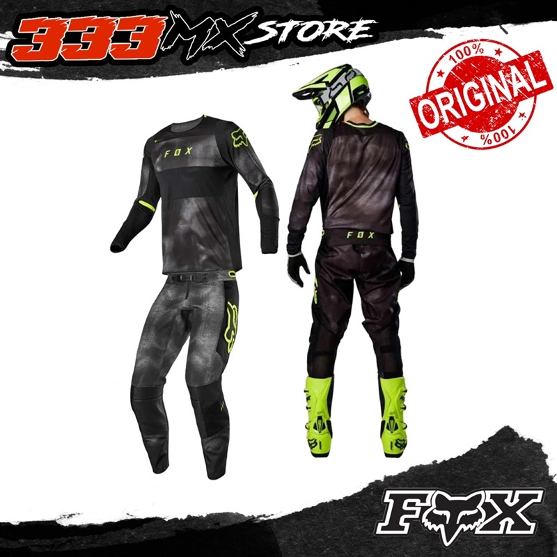 JERSET FOX 360 HAIZ ORIGINAL JERSEY FOX ORIGINAL 360 HAIZ GREY BLK FLO