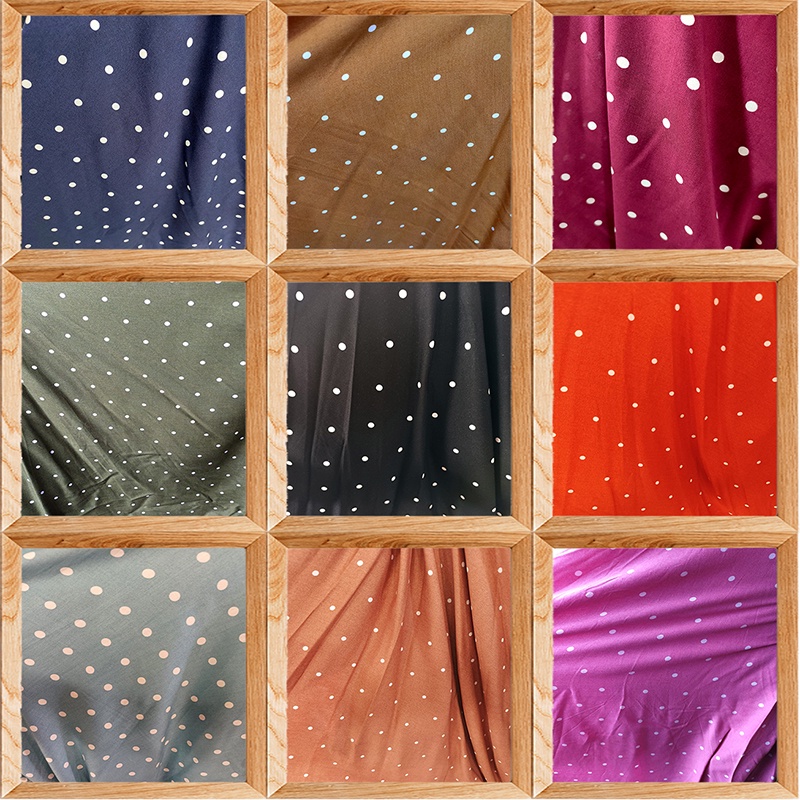 KAIN KATUN RAYON MOTIF POLKADOT