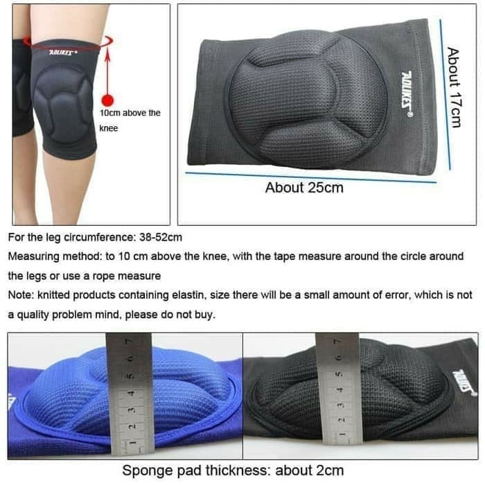 BAROKAH GAMIS busa tebal pelindung lutut max knee pad legsleeve sponge sport