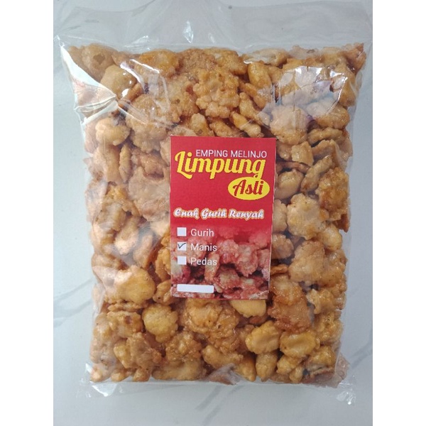 

emping mlinjo kletuk manis 500 gram