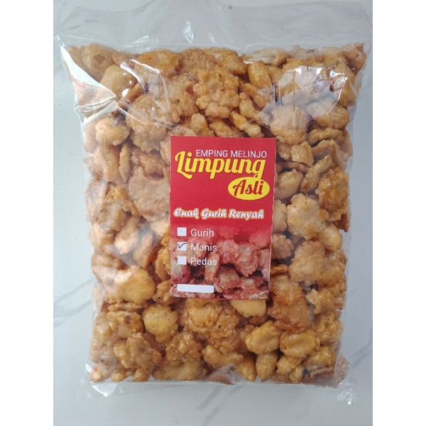 emping mlinjo kletuk manis 500 gram