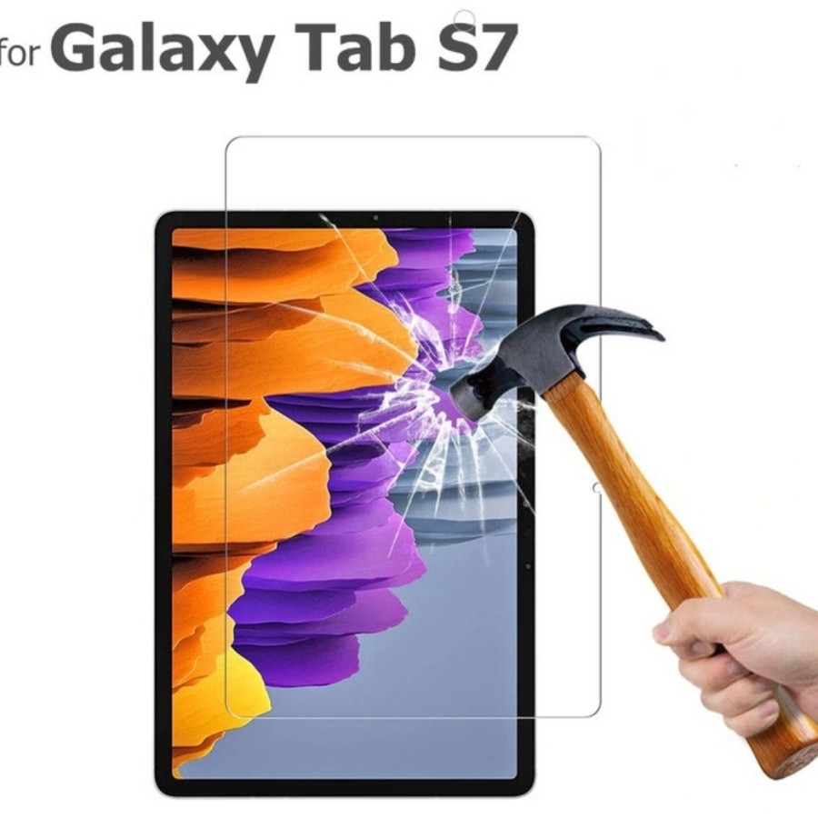 Pelindung Layar bahan Tempered glass Samsung Galaxy Tab S7 &amp; S7 Plus &amp; S7 Fe