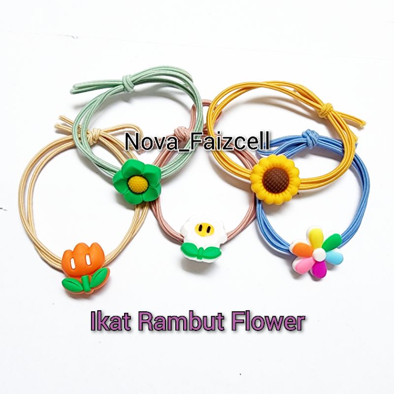 Ikat Rambut  New Flower clay Import ala Korea Anak dan Remaja