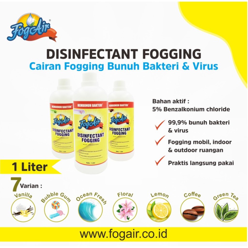 FOGAIR - DISINFECTANT FOGGING - OBAT FOGGING DISINFECTANT MERK FOGAIR WATER BASED