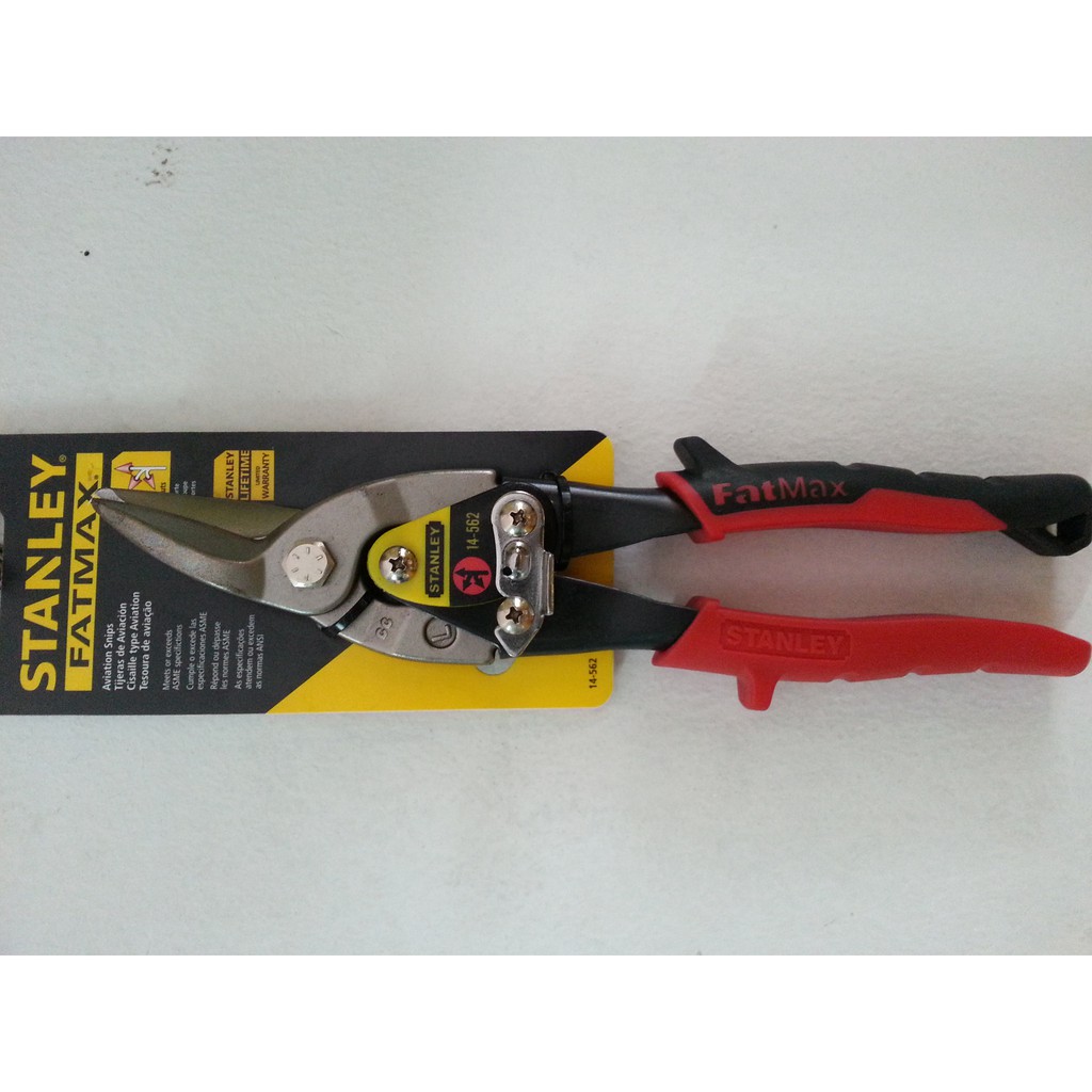 Gunting Baja Ringan 10 STANLEY KiriGunting Holo/Plat/Seng