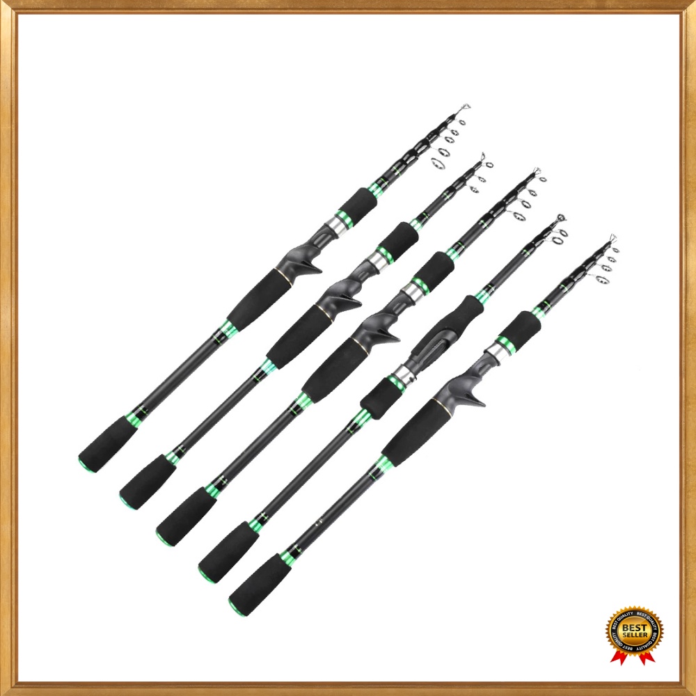 Unik SHENYUE Joran Pancing Portable Telescopic Casting Rod 3M - JW-03 - Green Berkualitas