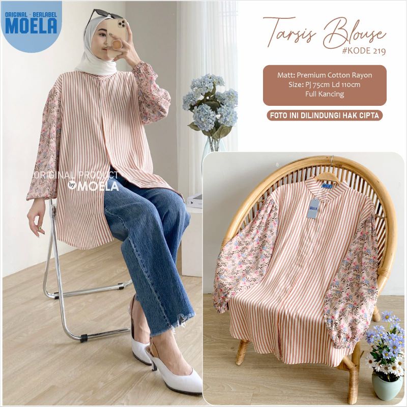 TARSIS BLOUSE LD 110cm // ATASAN WANITA ORIGINAL BERLABEL // BY MOELA-219