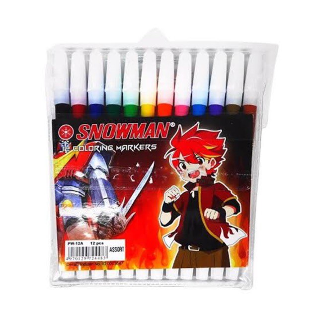 

Spidol 12 warna Snowman PW-12A