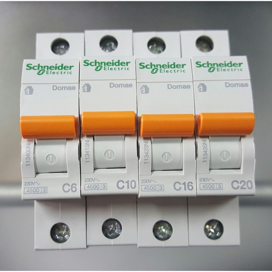 MCB DOMAE Saklar listrik 10A 16A 20A 25A 32A 16 25 32 amper SCHNEIDER