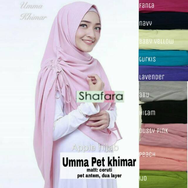 Jilbab khimar Umma pet