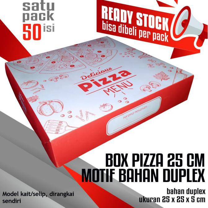 

Box Pizza 25 Cm, Dus Pizza, Kardus Pizza, Kotak Pizza