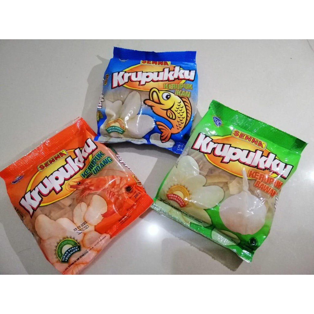 

[500g] Kerupukku SENNA Kerupuk Ikan, Kerupuk Udang, Kerupuk Bawang Enak