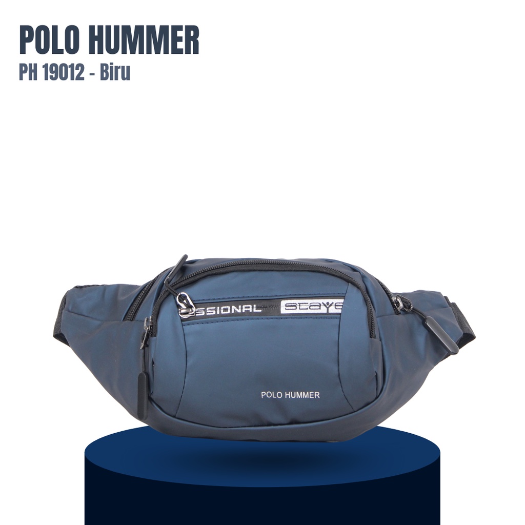 Tas Selempang Bahu Punggung Pinggang Waist Bag POLO HUMMER Anti Air Termurah Premium