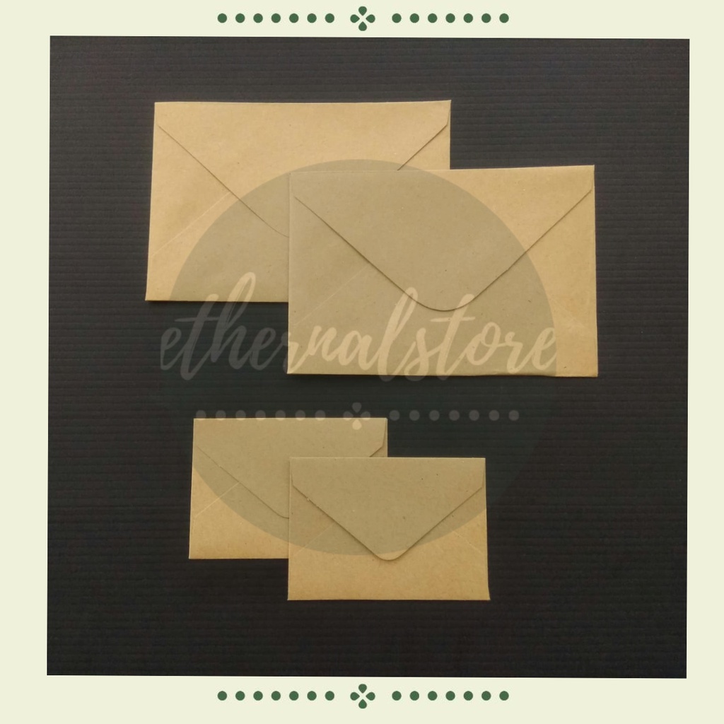 

Amplop PC Kraft Paper A6 A7 Eco Packing 150 gr