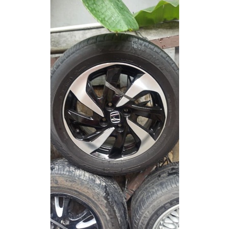 4 Velg R15 PCD 100+Ban 185/65 Honda mobilio brio rs civic calya sigra city jazz sigra agya ayla karimun vios etios siirion