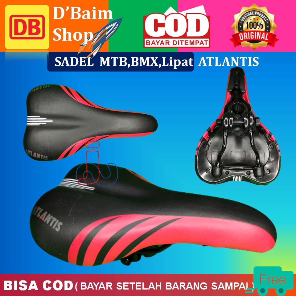 Sadel MTB Atlantis Sparta Jok Sepeda Gunung, BMX Super Empuk