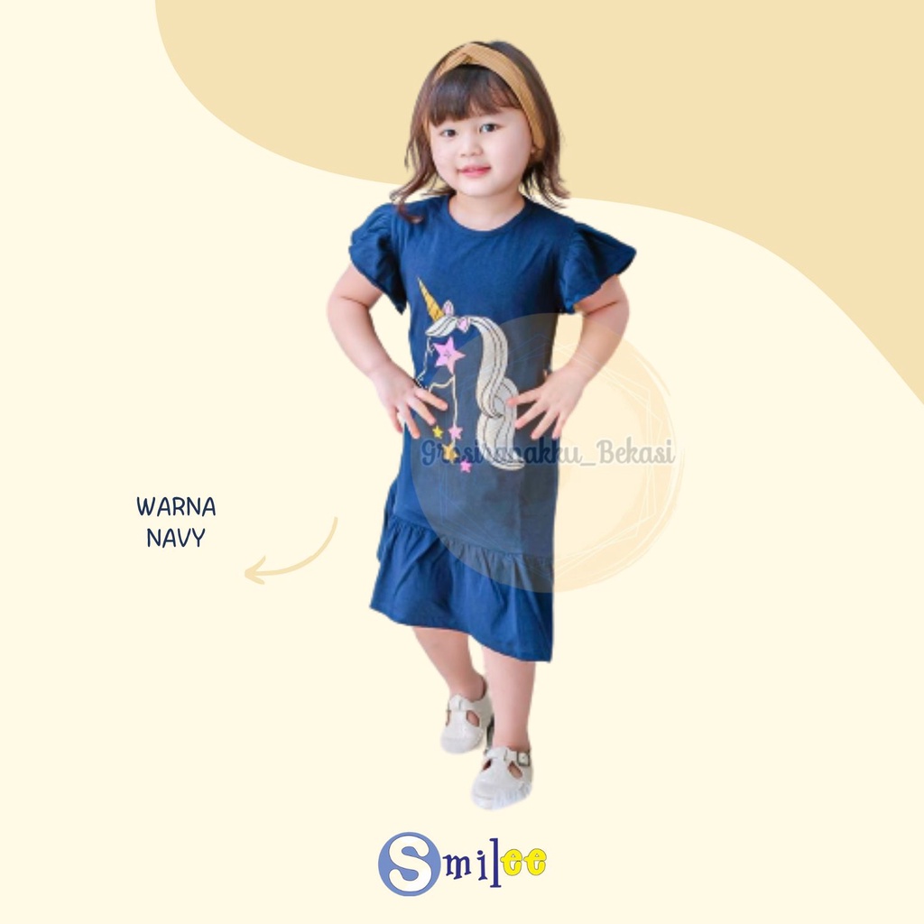 Dress Anak Smilee Nona Mix Motif size 1-5Thn