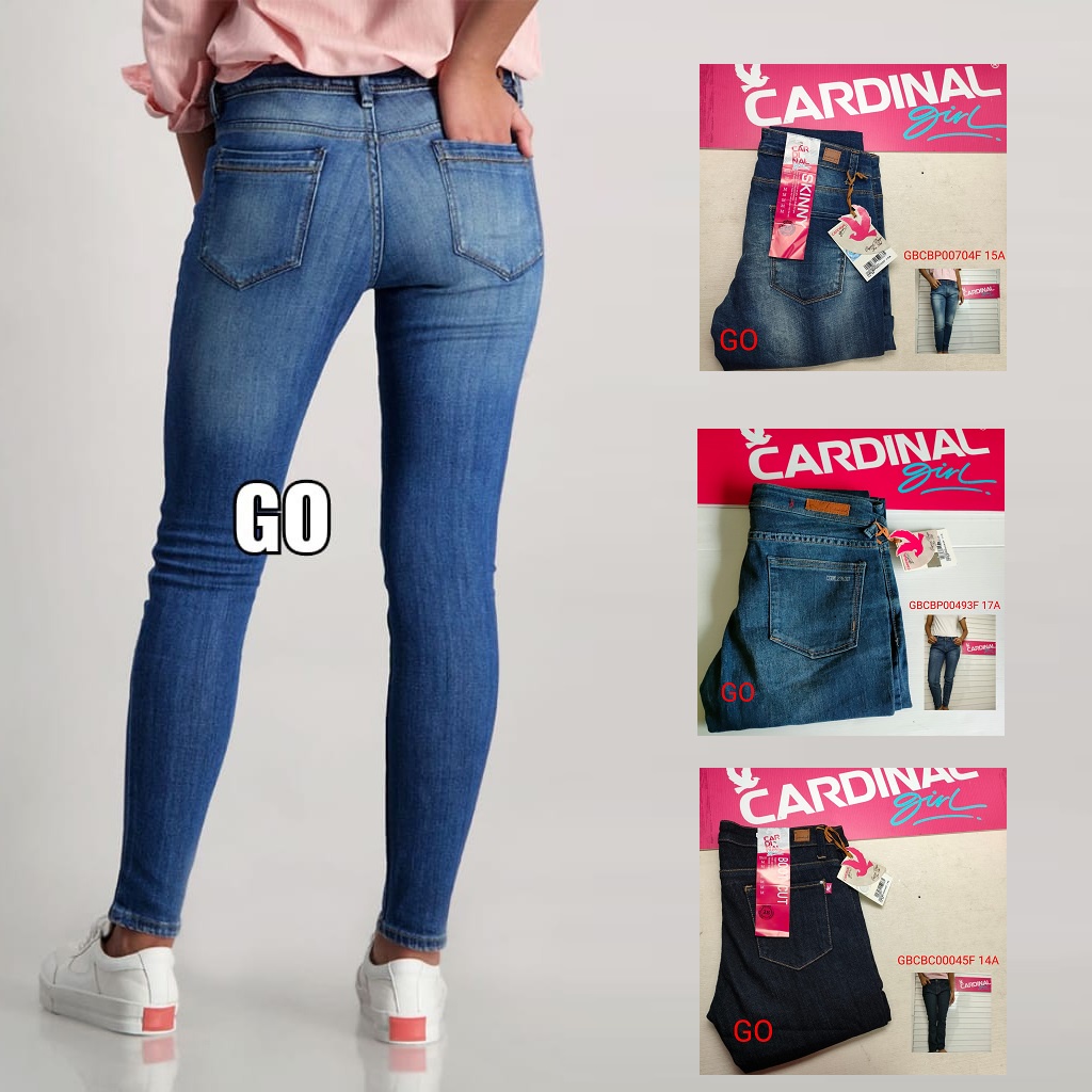 bb L CELANA JEANS CARDINAL Pensil Casual Stretch Skinny Slimfit Super Skinny Celana Panjang Ladys