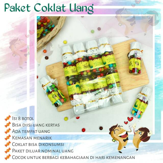 

Paket Coklat Uang / Angpao /