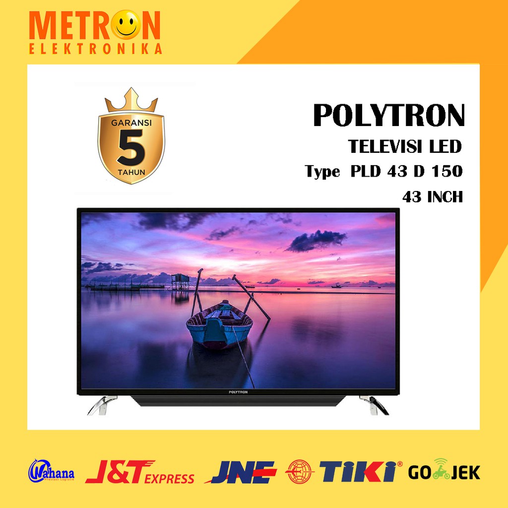 POLYTRON PLD 43 S 153 / TV TELEVISI LED 43 IN INCH / USB HDMI / PLD43S153