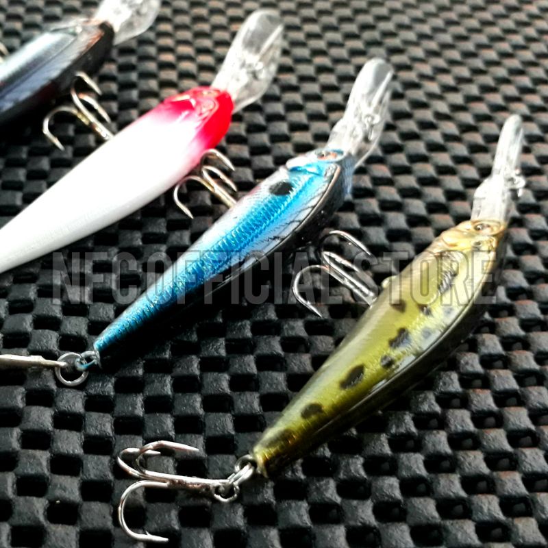 Lure minnow FLOATING lidah panjang Blackbass, Panjang body 6 cm panjang lidah 3 cm berat 6 gram