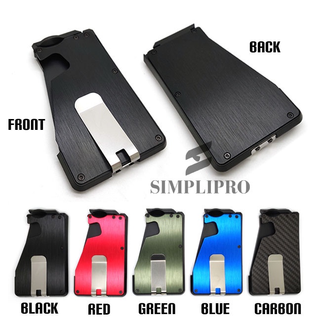 Dompet Pria Tipis Modern Anti RFID Slim Money Clip Wallet F1