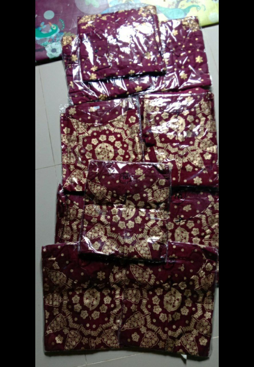 Bisa Pisah//batik Couple Keluarga - Sania Ruffle Batik Couple Garansi Termurah - Couple Terbaru