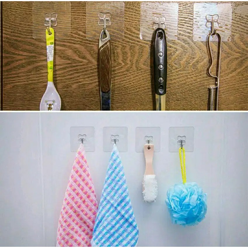 Gantungan Hook Tempel Kait Dengan Perekat Untuk Kamar Mandi Dapur