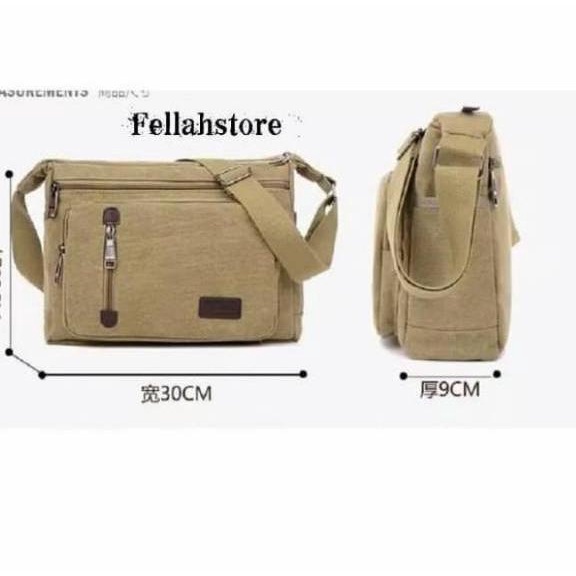 Harga TERMURAAH.. Tas kanvas selempang/ tas bahu selempang pria/ bahan kuat