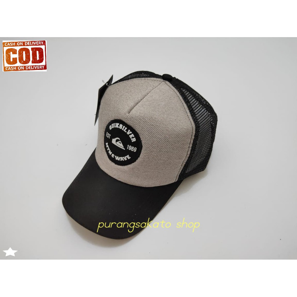 Topi Distro Trucker Jaring bordir kombinasi Premium Quality Text-PURANGSAKATO SHOP