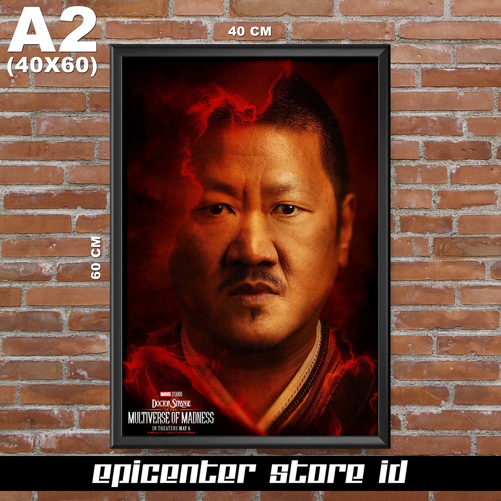 Poster Film Dr Strange Multiverse of Madness - Wong 40x60 + Frame
