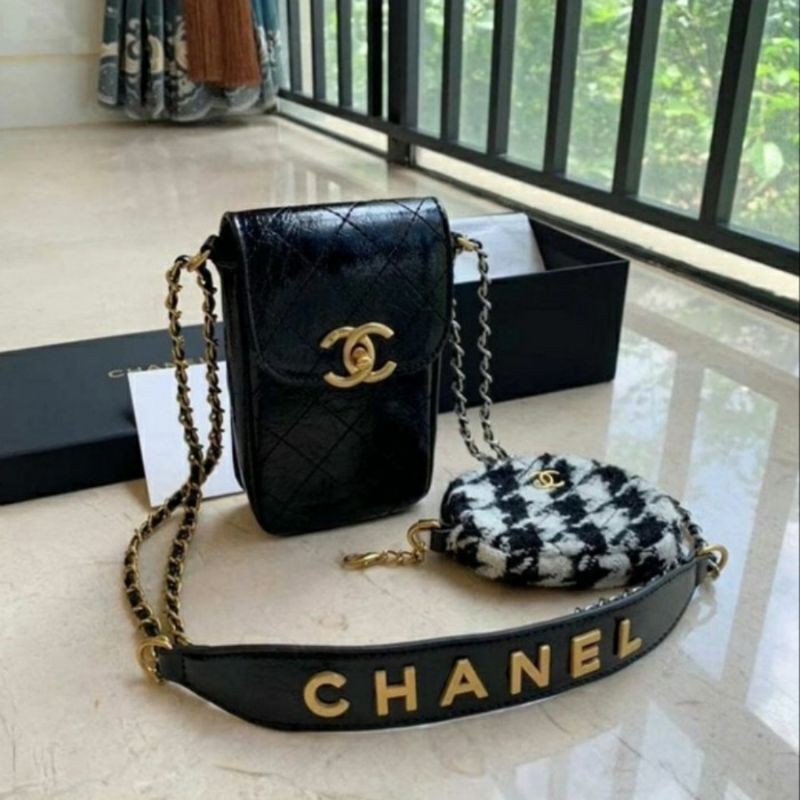 Jual Mini Chanel Sling Bag Untuk Tempat Handphone | Shopee Indonesia