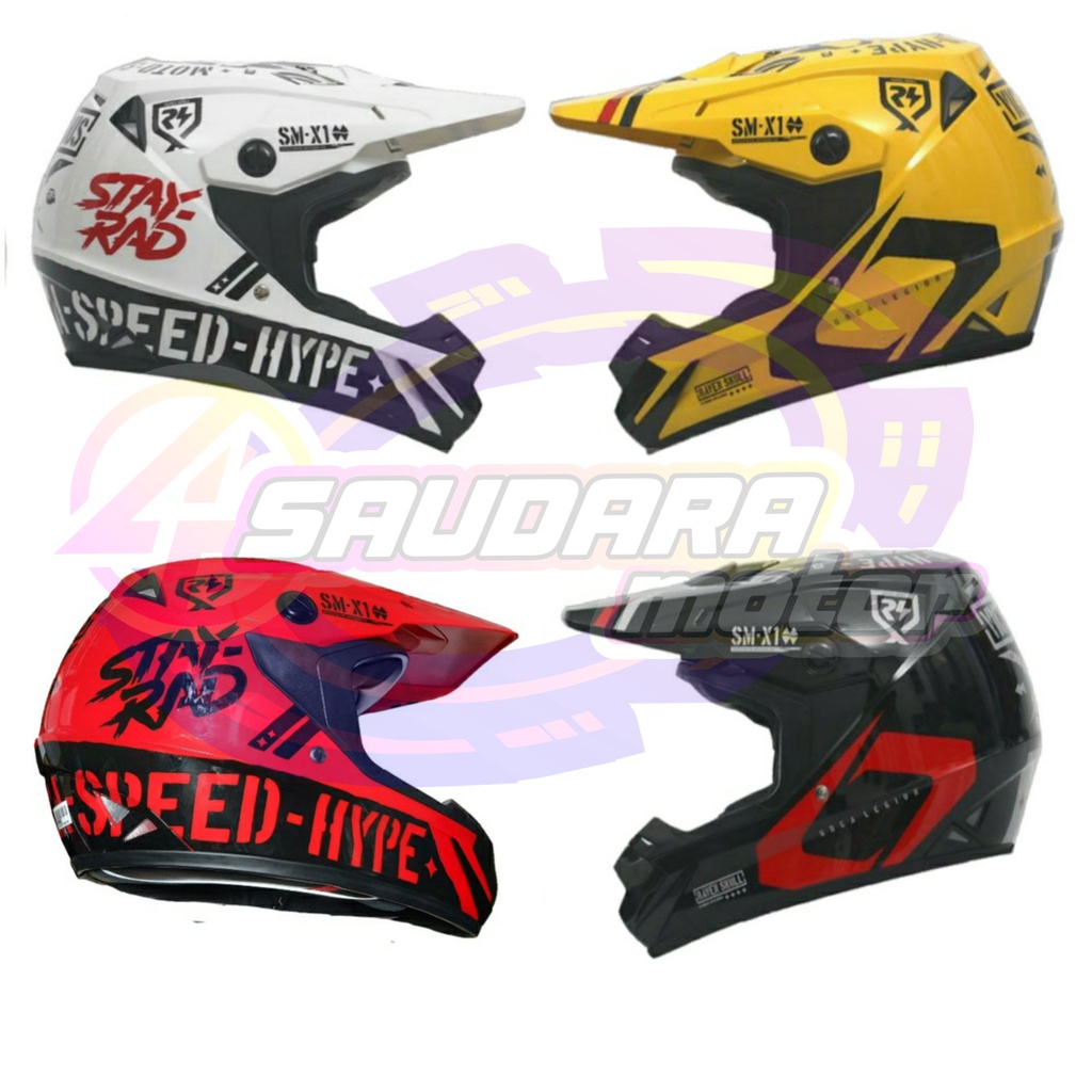 HELM RSV ORCA ESQUELETO HELM MOTOR TRAIL SUPERMOTO MOTOCROSS