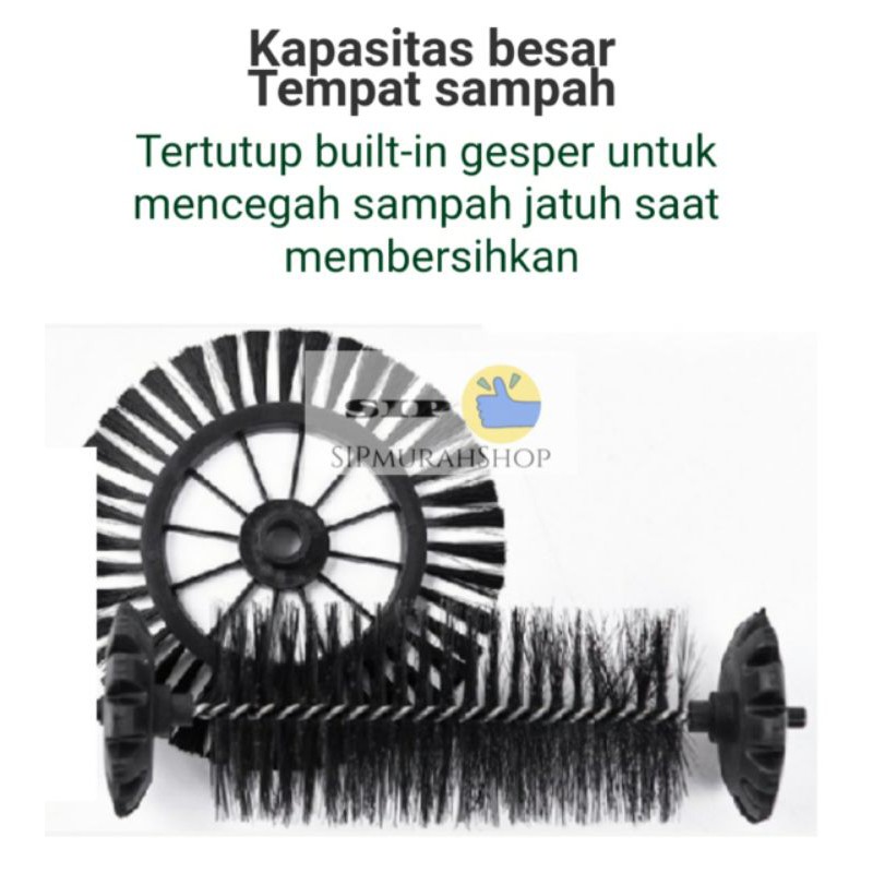 MESIN PEMBERSIH SAPU TANGAN PENYAPU OTOMATIS LANTAI MALAS TANPA KABEL /Sweep Drag All in One LD-358