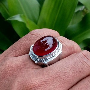 CINCIN BATU AKIK RED BARON TOP QUALITY