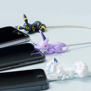 Pokemon Pikachu Kartun Gigitan Kabel Kabel Pelindung Pemegang Saluran Telepon Cable Bite Protector