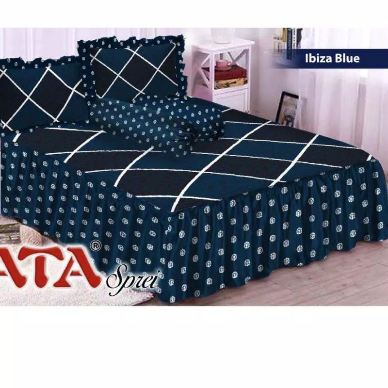 FATA_sprei rumbai Ibiza blue UK.180x200/160x200