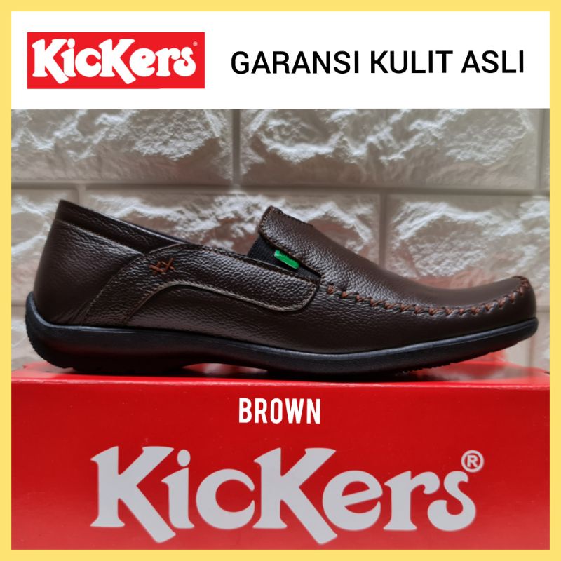 SEPATU PANTOPEL PRIA KICKERS KULIT ASLI 100% / SEPATU KICKERS PANTOFEL KULIT FORMAL / SEPATU KERJA KANTOR RESMI COWOK / SEPATU WEDDING PERNIKAHAN