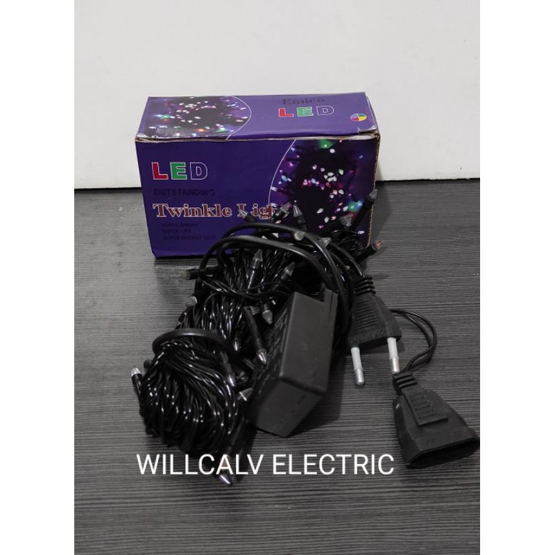 LAMPU NATAL / TWINKLE LIGHT WARNA WARNI RGB PLUS KONEKTOR SAMBUNGAN