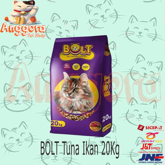 Makanan kucing murah BOLT Tuna ikan 20kg ( EKSPEDISI )