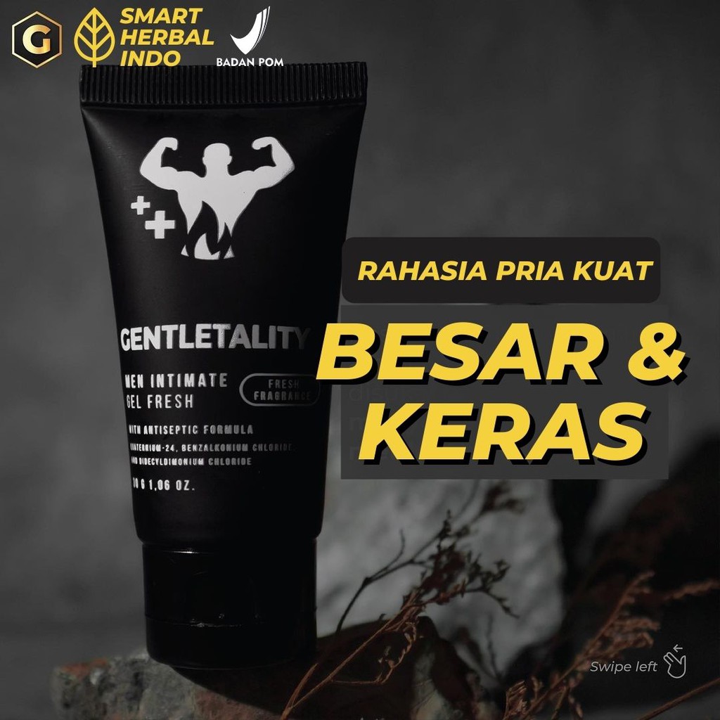 Gentletality Gel / pembersar penis herbal / obat oles pembesar alat vital pria permanen terbaik pemb