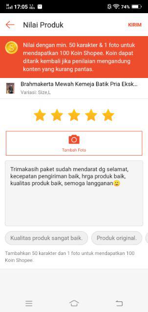 Brahmakerta Kemeja Batik Pria Lengan Panjang Batik Pria Lengan Panjang Kemeja Batik Pria By Gba