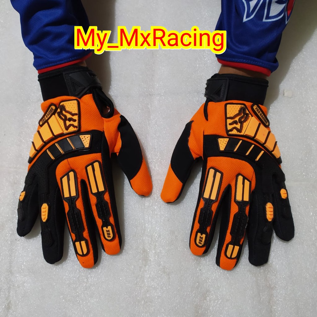 sarung tangan motor cross glove trail adv sarung tangan sepeda downhil terlaris orange