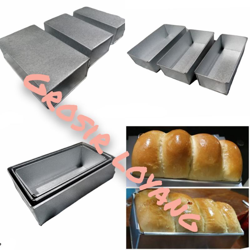 loyang roti tawar manis 3 ukuran/loyang roti tawar 3 susun