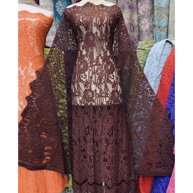 Semi Prancis Fatmawati motif Rumah adat Premium Quality 3D