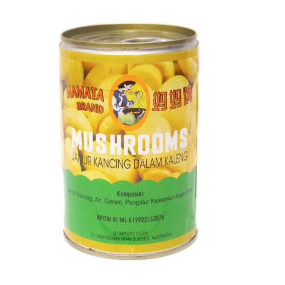 

MAMATA brands Mushrooms Jamur kancing dalam kaleng kemasan 425gram