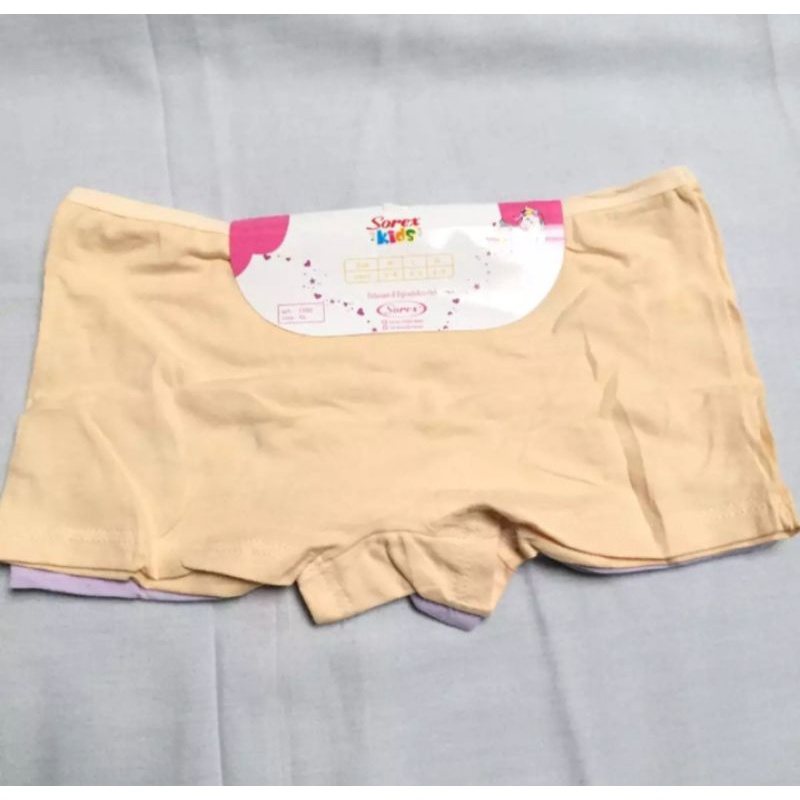 CELANA DALAM SOREX ANAK PEREMPUAN SEGI EMPAT M-XL 3-12 TAHUN paket 3pcs