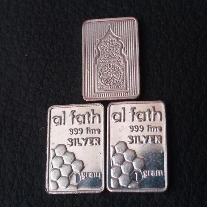 Perak Batangan Al Fath Albar Bullion 1Gr Logam Mulia Fine Silver 999